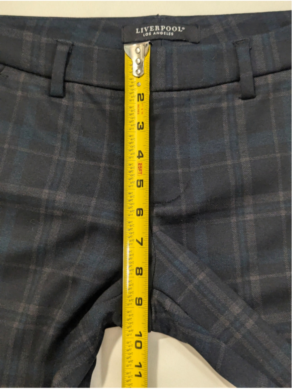 Liverpool Los Angeles Petite Plaid Ankle Pants 2P 2 26 - Picture 7 of 10